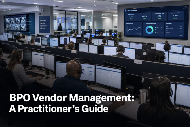 BPO Vendor Management: A Practitioner’s Guide