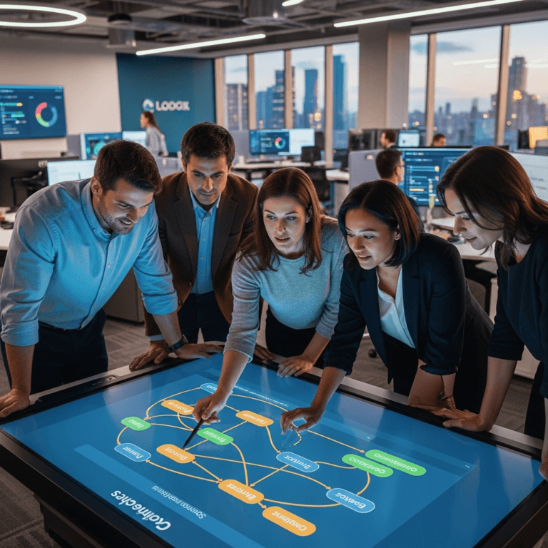 Team reviewing AI workflows and service handoffs in practitioner-led CX consulting for 2026 contact center strategy