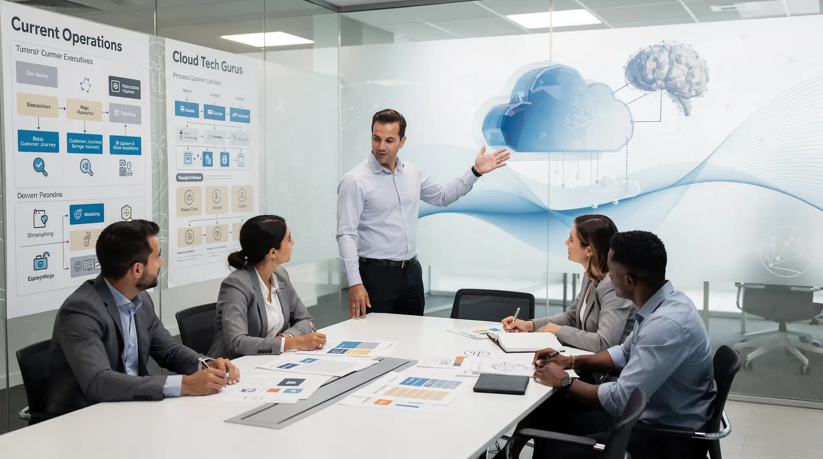 CTG's process begins with operations, data, customer journeys, and people before any technology recommendation