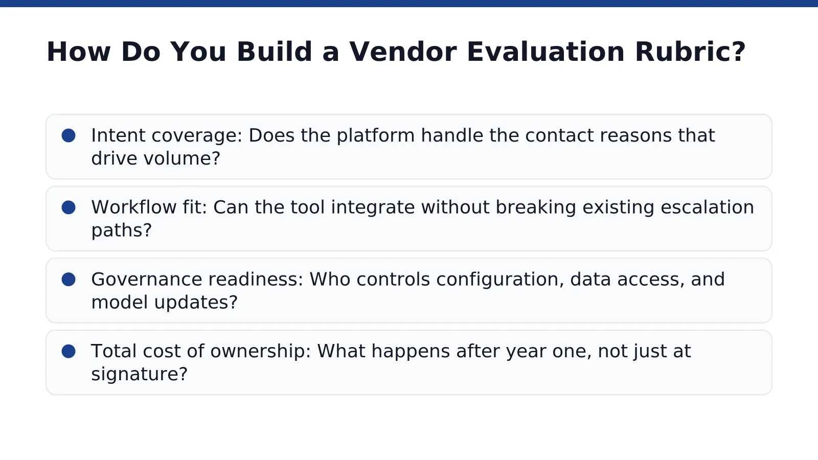 How Do You Build a Vendor Evaluation Rubric